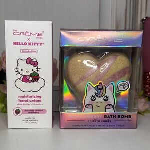 The Crème Shop x Hello Kitty Hand Crème and Bath Bomb Set